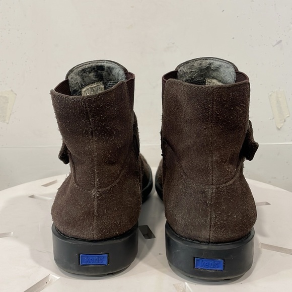 KEDS Womens Genuine Suede Ankle Boot Brown Sz 8.5 Buckle Pull On - Picture 2 of 9